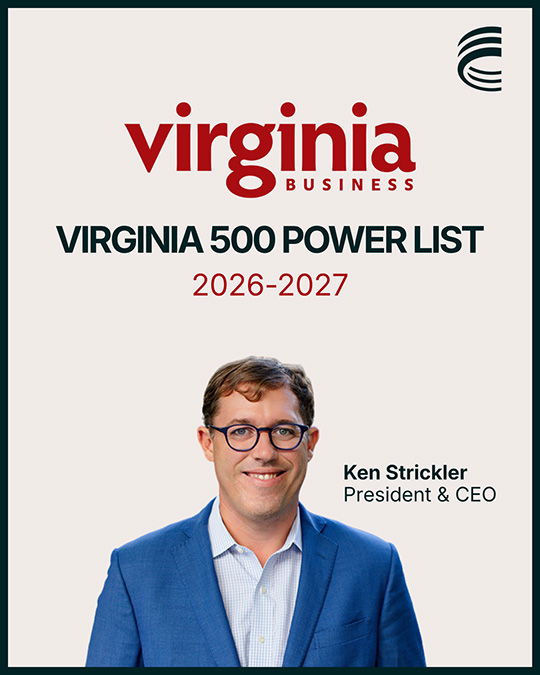 Ken Strickler Named to Virginia 500 Power List